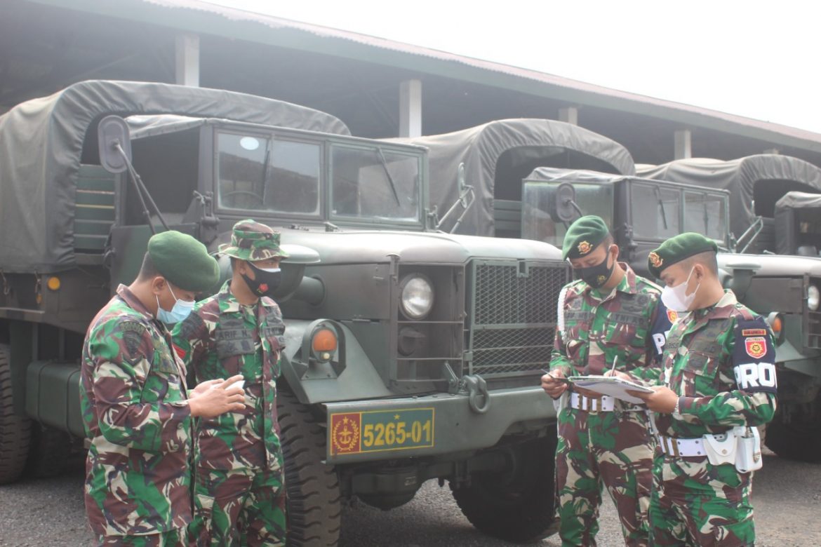 Periksa Kelengkapan Kendaraan Prajurit, Yonarmed 11 Kostrad Wujudkan Tertib Lalulintas