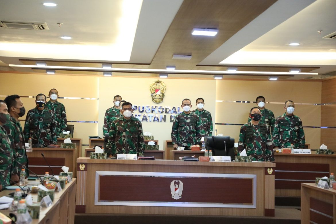 Srenaad Gelar Rapat Evaluasi Sisfo TNI AD Semester I TA. 2021