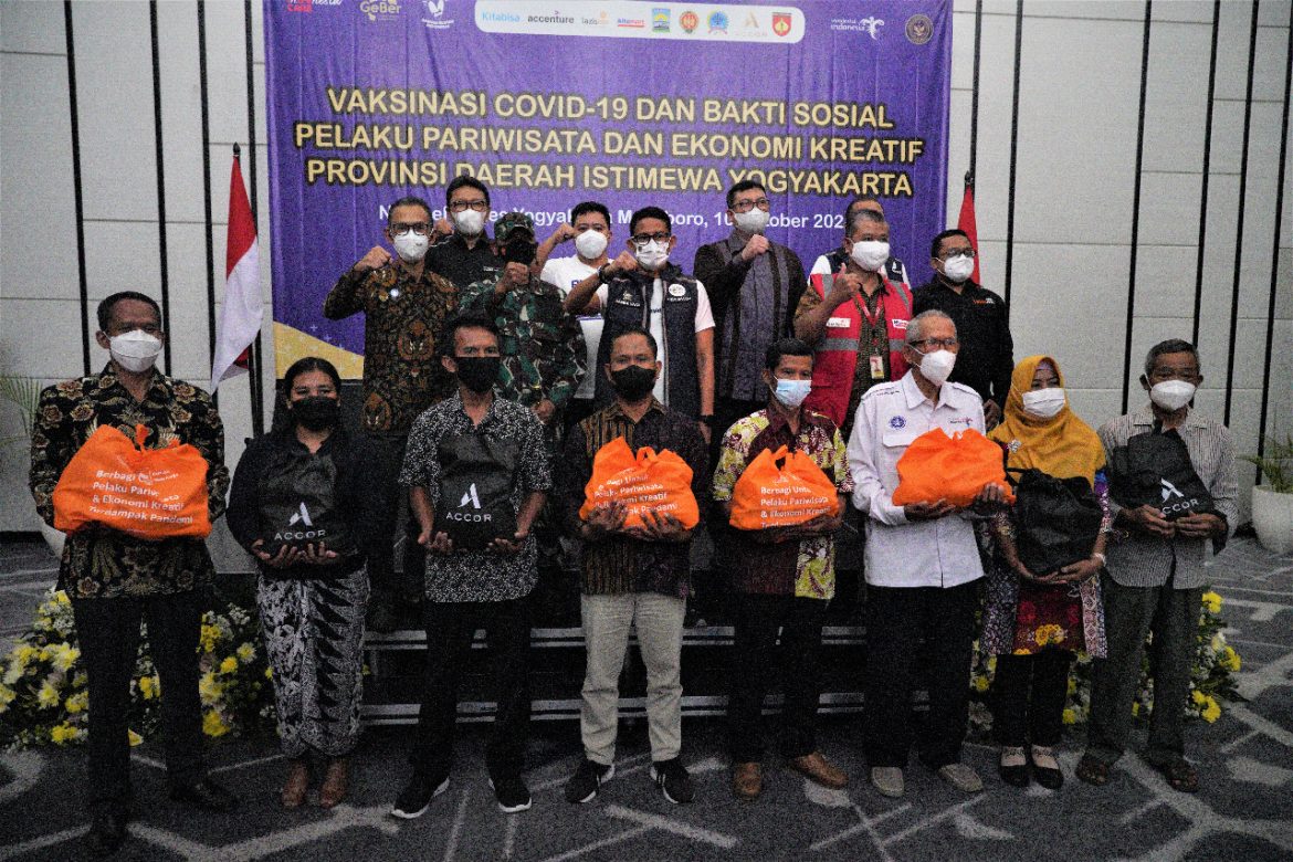 Danrem 072/Pamungkas Mendampingi Kunjungan Menteri Pariwisata dan Ekonomi Kreatif di Yogyakarta.