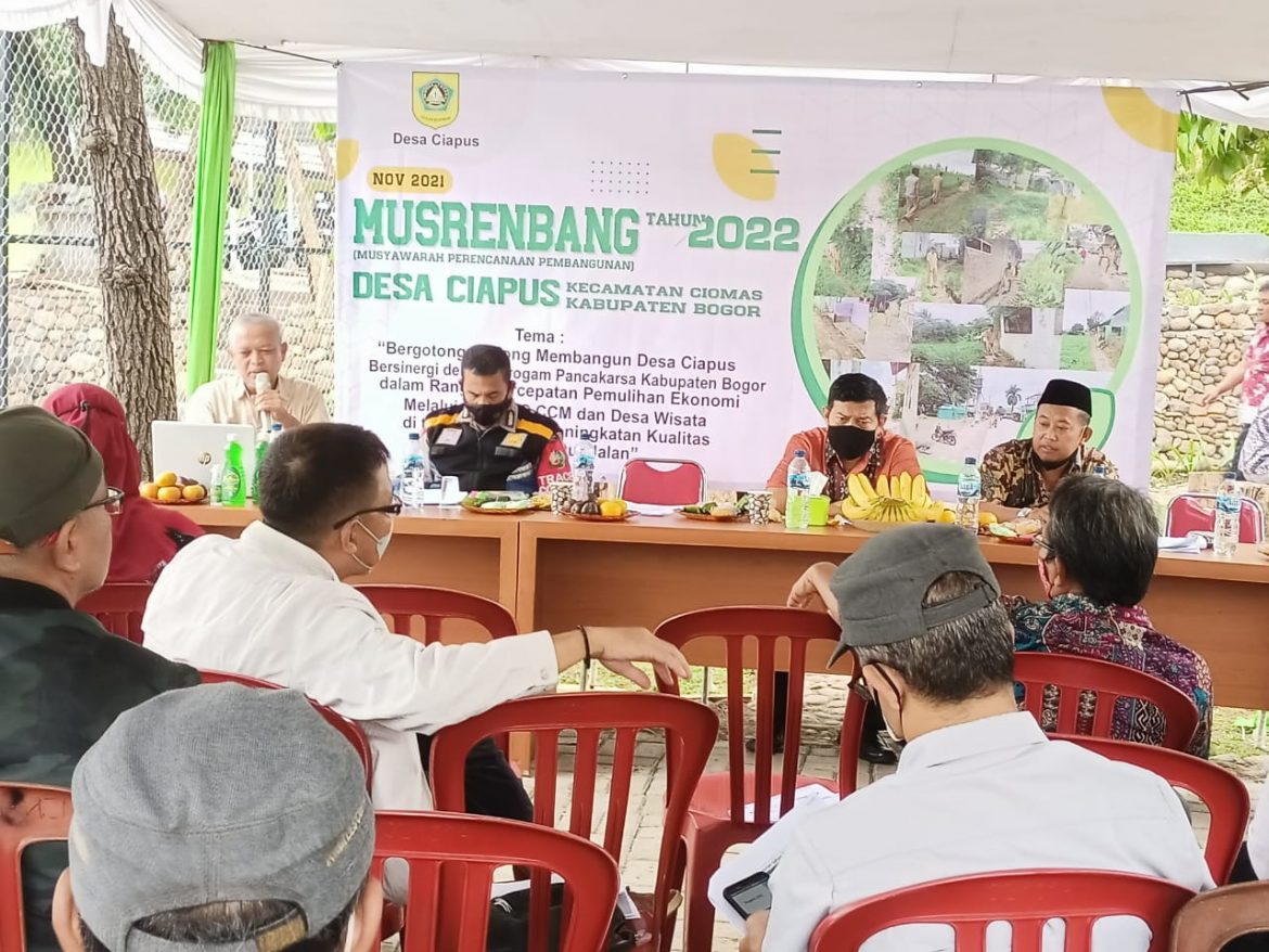Desa Ciapus Kecamatan Ciomas Gelar Musrembang Tahun Anggaran 2022 melalui Serap Ajuan Masyarakat