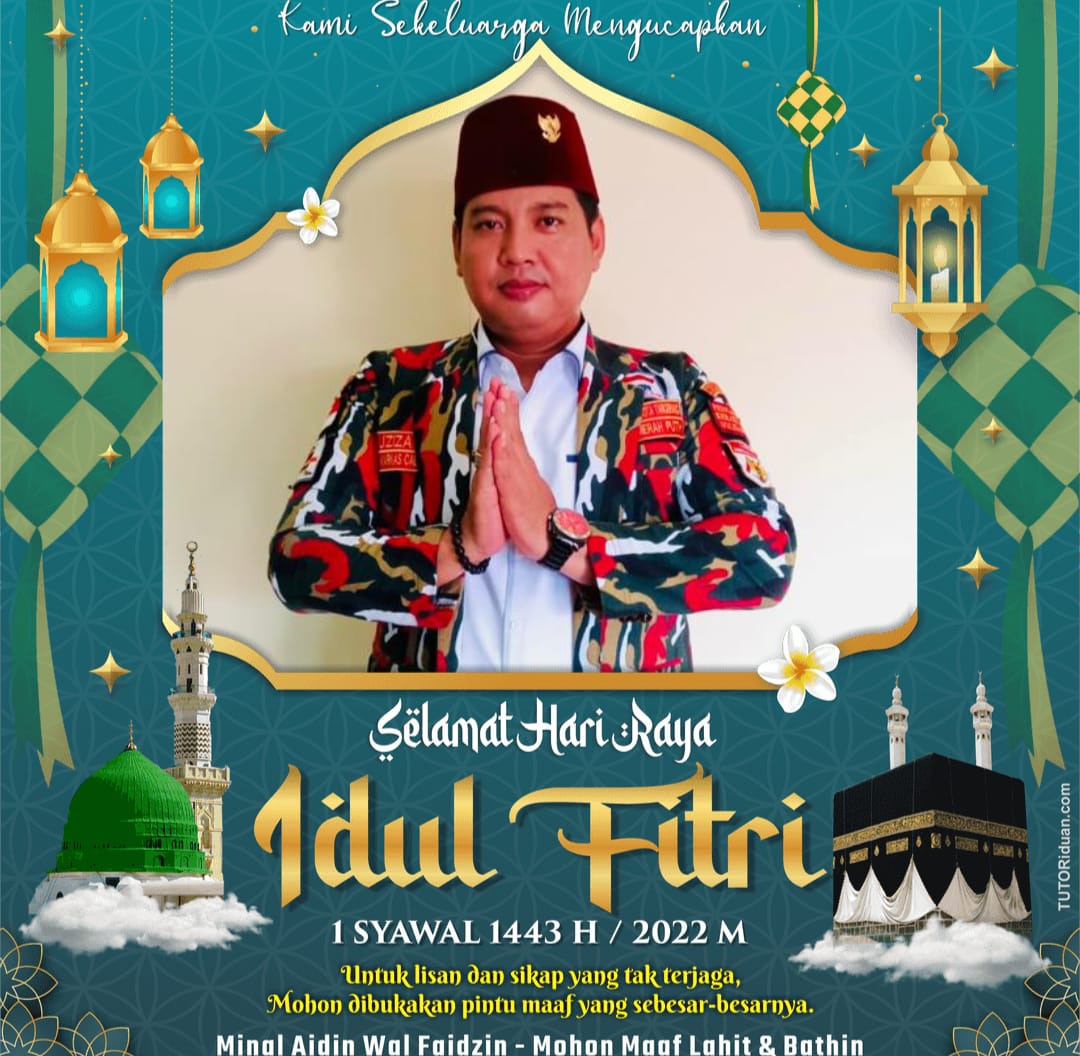 Ketua Markas Cabang LMP Kota Tangerang H Muzizat.SH Mengucapkan Selamat Hari Raya Idul Fitri 1443 H. Mohon Maaf Lahir dan Batin